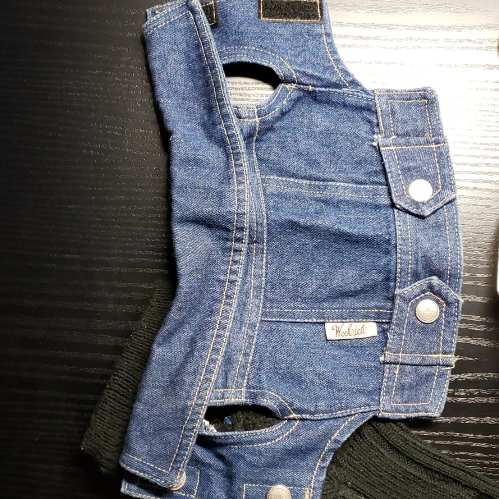 Woolrich Denim Dog vest with detachable sweater